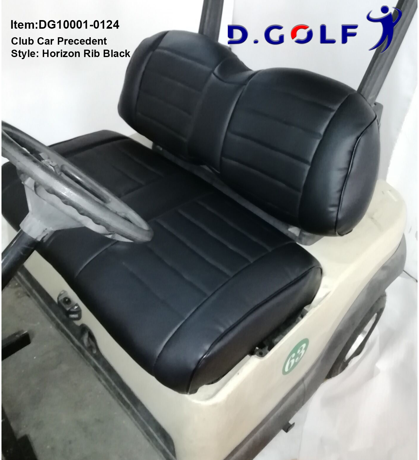 D GOLF Club Car Precedent Luxury Seat Cover Precedent Black