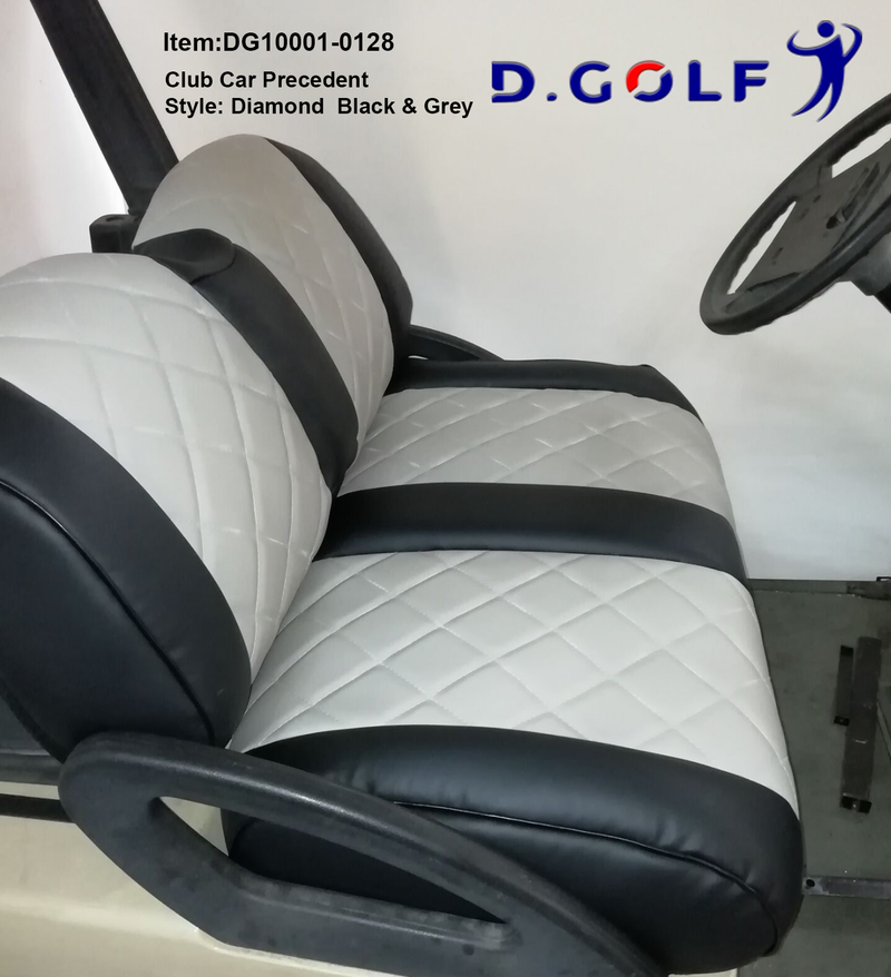 D GOLF Club Car Precedent Luxury Seat Cover Precedent Black Grey