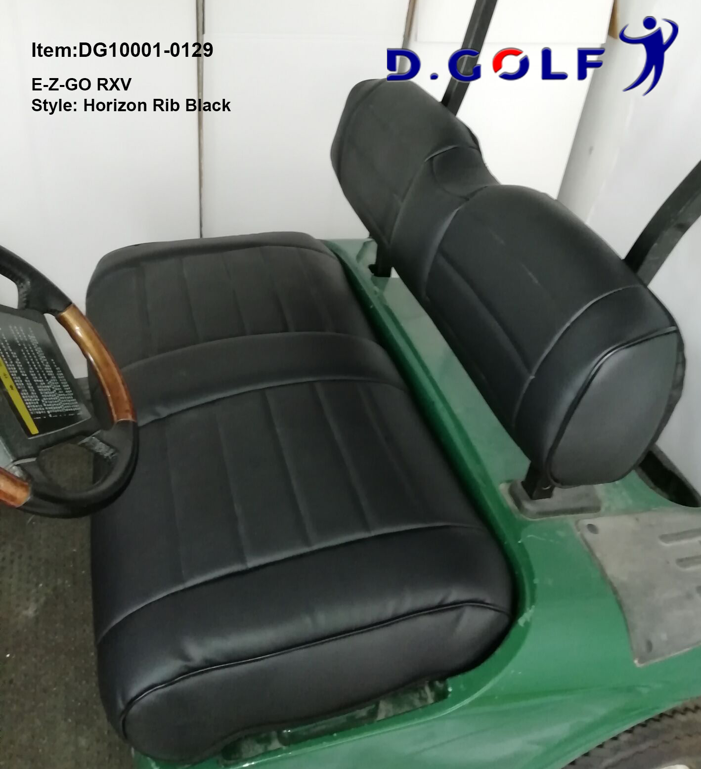 D GOLF Club Car Precedent Luxury Seat Cover EZGO Black
