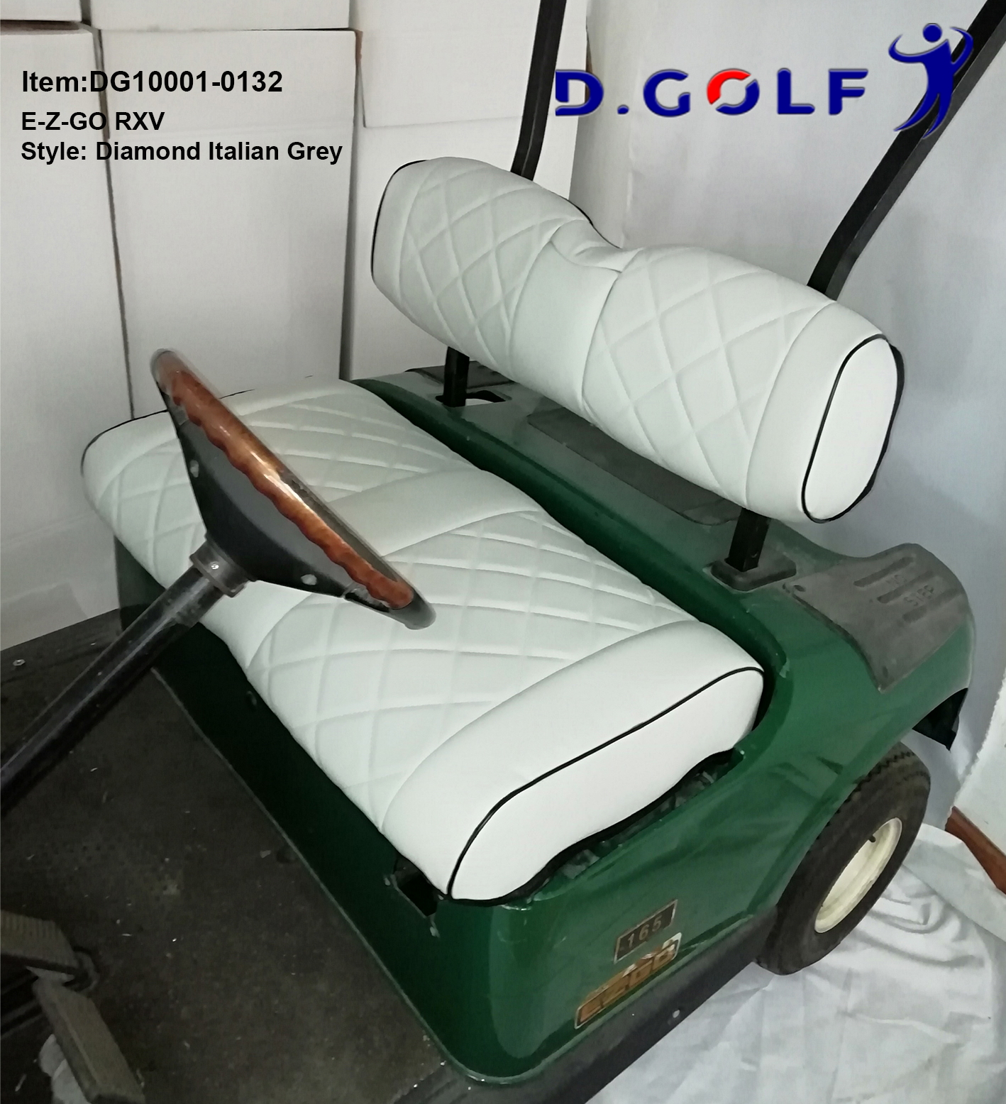 EZGO Luxury Seat Cover Italian Grey