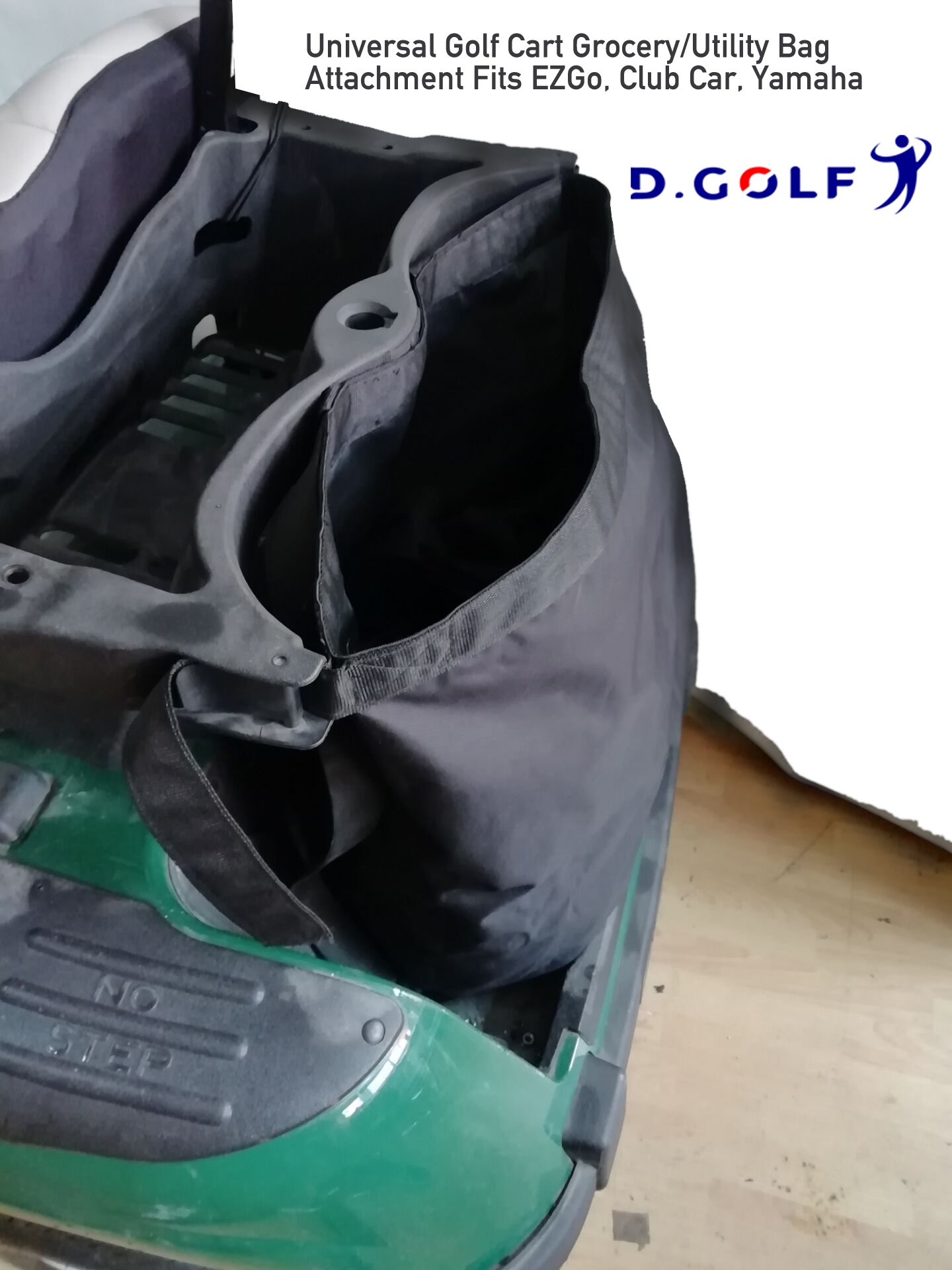 Universal Golf Cart Grocery Utility Bag Attachment Fits EZGo Club Car