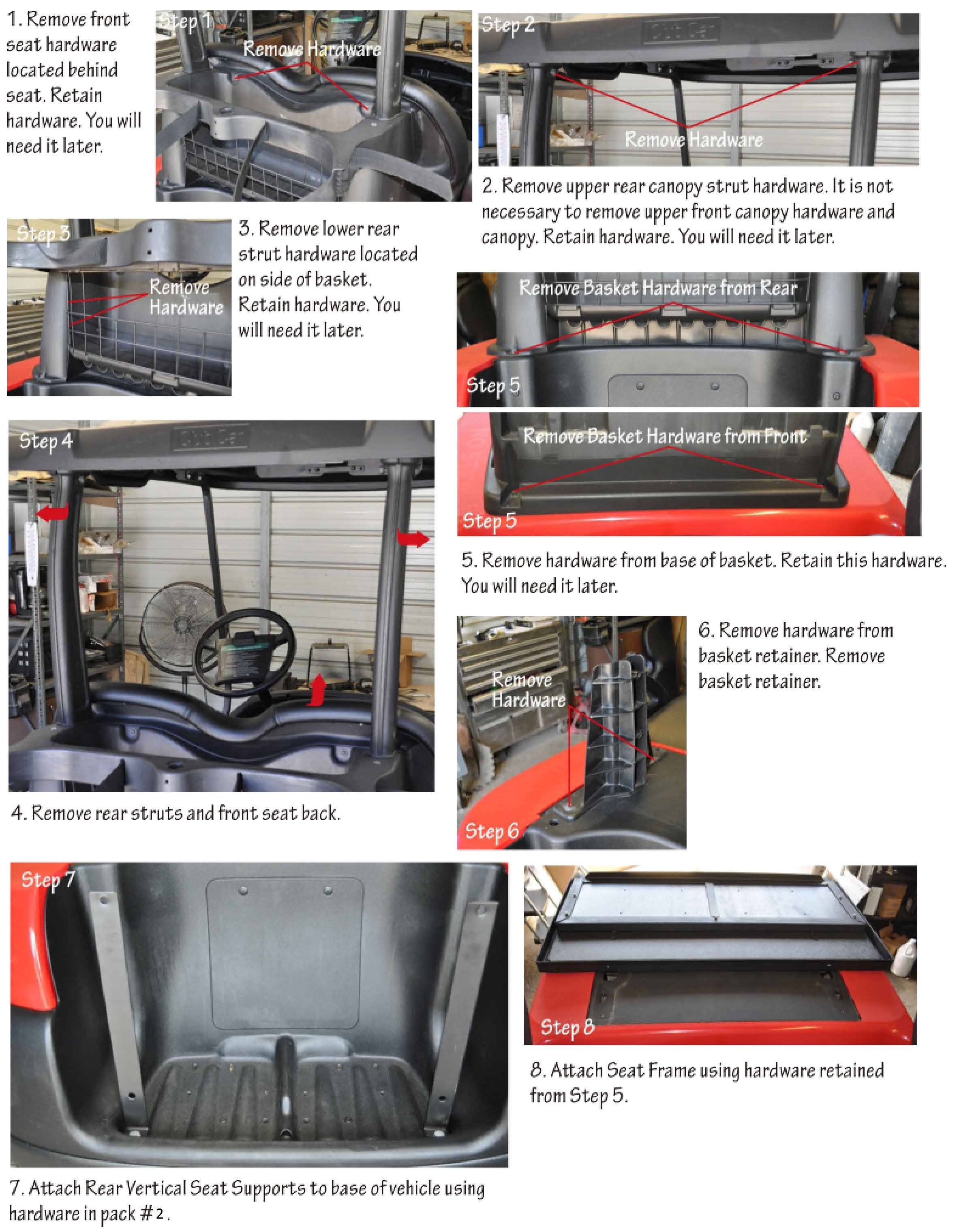 Club Car Precedent Seat Kits