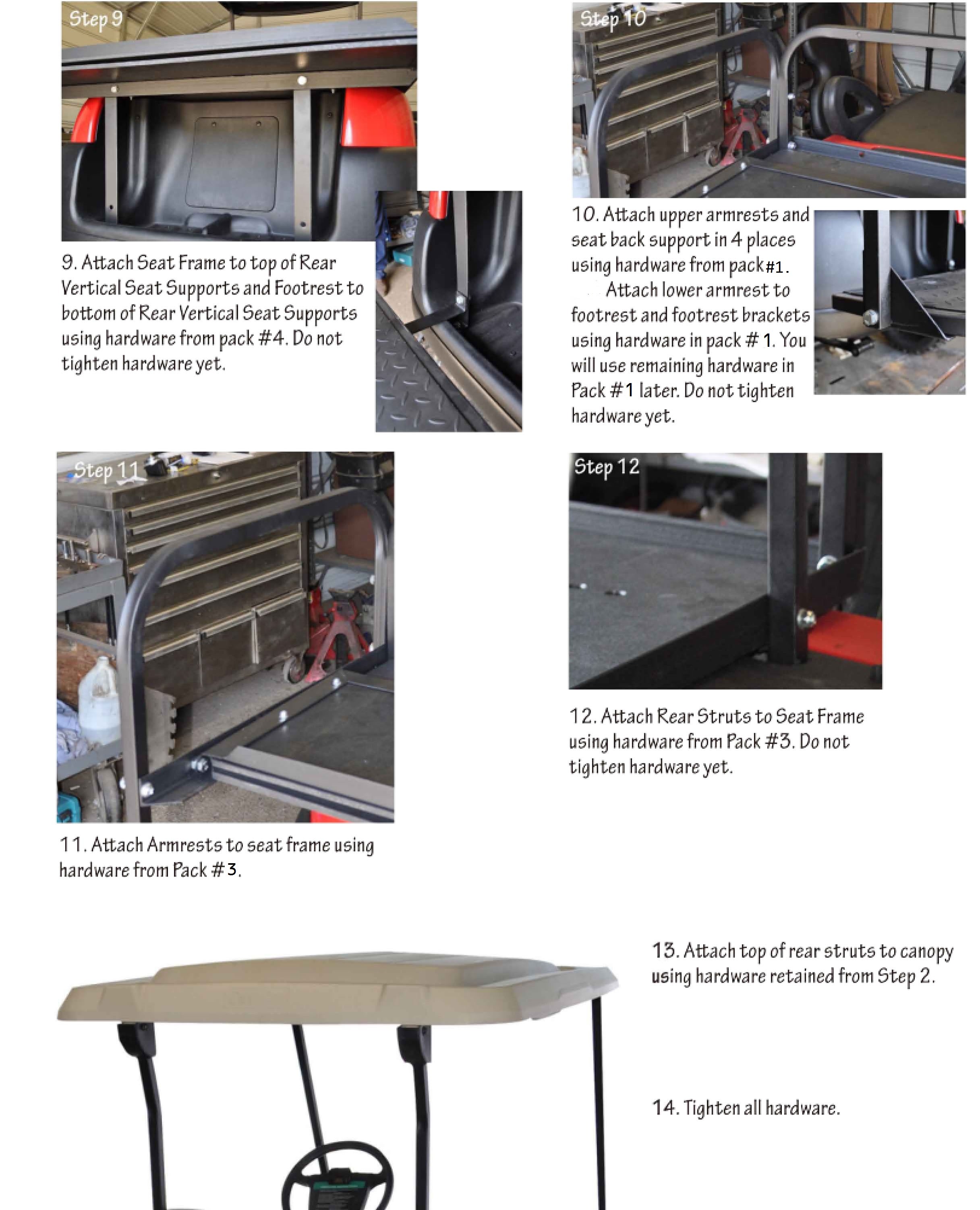 Club Car Precedent Seat Kits