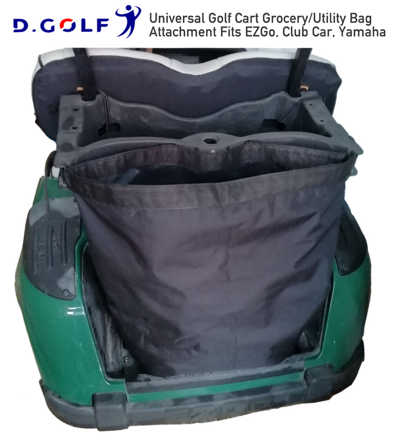 Universal Golf Cart Grocery/Utility Bag Attachment Fits EZGo, Club Car, Yamaha