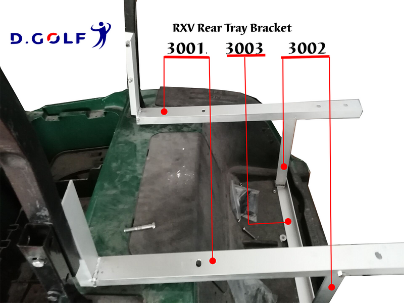 E-Z-GO RXV Bracket for Universal Rear Plastic Tray-Ship with free TNT!